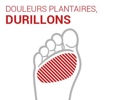 Douleur plantaire/durillons