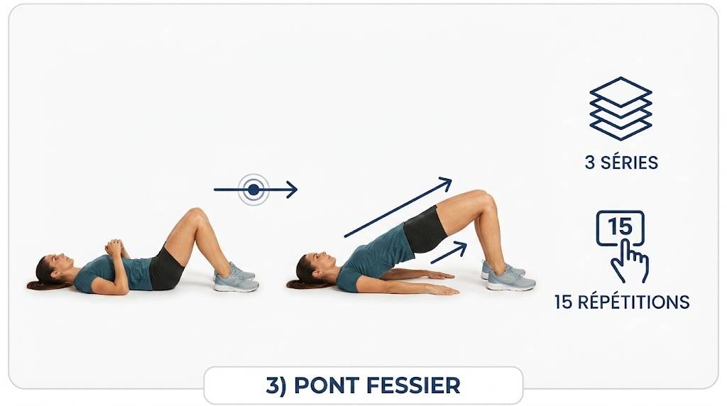 Exercice pont fessier