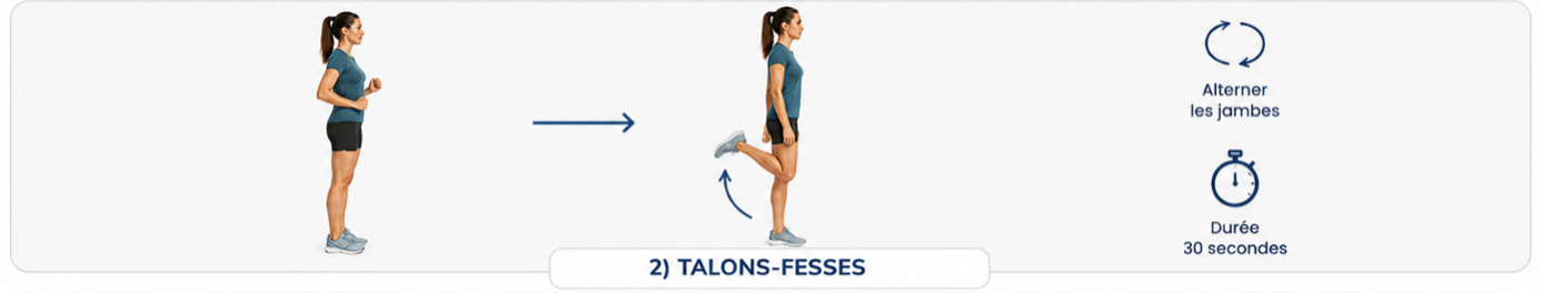 Exercice talons fesses